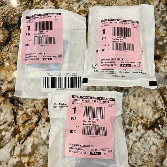 NWT J. Crew Gold Seahorse Statement Earrings - Picture 4 of 5